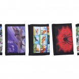 Dziecięcy portfel na rzep, 12,5 × 25 cm, mix motywów