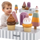 VIGA PolarB drewniane lody na stojaku – zestaw 5 szt.