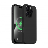 Silikonowe magnetyczne etui Color Cover do iPhone 16 Pro, czarne