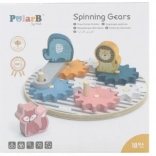 Drewniane zębate klocki dla dzieci ze zwierzątkami