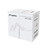 kabel sieciowy LAN UTP Cat6 CU 305 m, przewodnik stały, szary