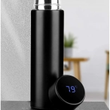 Inteligentny termos kubek z wyświetlaczem LED 500 ml czarny