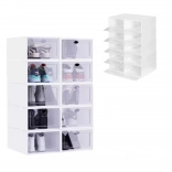 Modułowy organizer na buty z tworzywa sztucznego, zestaw 10 szt. MODERNHOME