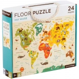 Petit Collage puzzle podłogowe Nasz świat