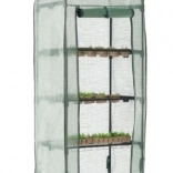 Balkonowa szklarnia foliowa z czterema półkami 69 × 49 × 160 cm