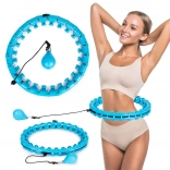 Masażowy inteligentny hula hoop z regulowaną średnicą do fitnessu