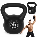 Kettlebell 6 kg MODERNHOME – plastikowy kettlebell do siły i kondycji