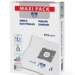 Syntetyczne worki do odkurzacza P15/Maxi – 12 szt. + 2 filtry