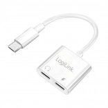 Adapter LogiLink USB‑C z ładowaniem 60 W PD i złączem audio