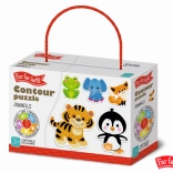 Far Far Land Puzzle zwierzątka obrysowe