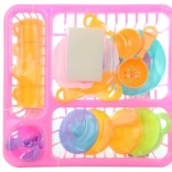 Zestaw naczyń do dziecięcej kuchni z ociekaczem