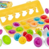 Edukacyjna układanka jajka dla dzieci – rozpoznawanie kształtów