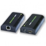 HDMI Extender/rozdzielacz po Ethernetu do 120m, czarny