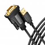 Adapter USB 2.0 na RS-232 z portem szeregowym, kabel 1,5m, chip FTDI