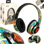 Bezprzewodowe słuchawki nauszne z Bluetooth i podświetleniem RGB