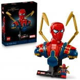 LEGO Marvel popiersie Iron Spider-Mana – kolekcjonerski model do ekspozycji