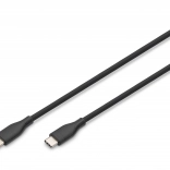 Silikonowy kabel USB‑C do połączeń – USB‑C, USB 2.0 60 W, 1 m czarny