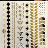 Złote tatuażowe bransoletki TyToo – Wariant 1