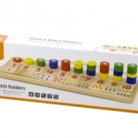 Drewniana zabawka edukacyjna do liczenia