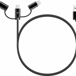 Uniwersalny kabel ładujący 3w1 z konektorami USB‑C, Micro USB i Lightning