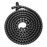 Elastyczny organizer na kable 5 m czarny