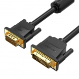 Vention DVI (24+5) na VGA kabel 3 m, Full HD 1080p, czarny