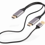 Adapter HDMI na DisplayPort 4K 60Hz z zasilaniem USB-A